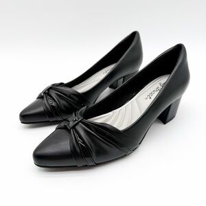 Easy Street Millie Comfort Block Heel Dress Pumps Black 6N Narrow NEW